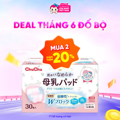 Miếng lót thấm sữa ChuchuBaby (30 miếng)