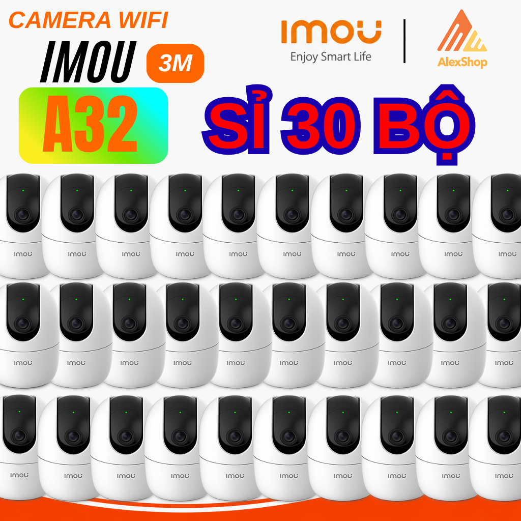[SỈ THUNG 30 Bộ] 30 Bộ Camera Wifi IMOU A32 / A32 PRO Trong Nhà Xoay 360 Độ, Đàm Thoại 2 Chiều