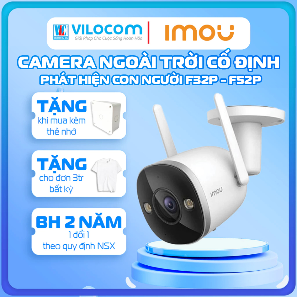 Camera IP hồng ngoại không dây 2.0 Megapixel DAHUA F22P F32P F52P -IMOU