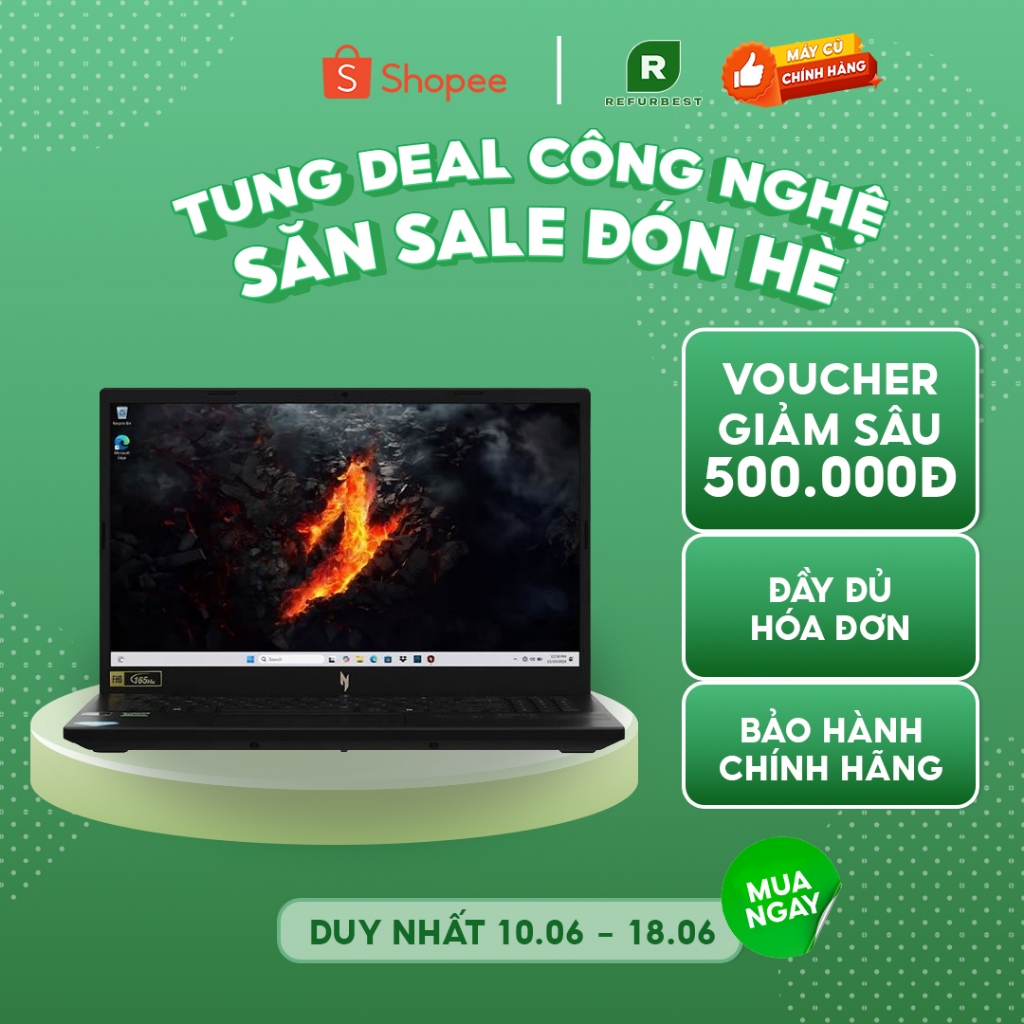 [Máy cũ] - [Trả bảo hành] Acer Nitro V 15 ANV15 41 R1JY R5 6600H/16GB/512GB/6GB RTX3050/(NH.QPFSV.00