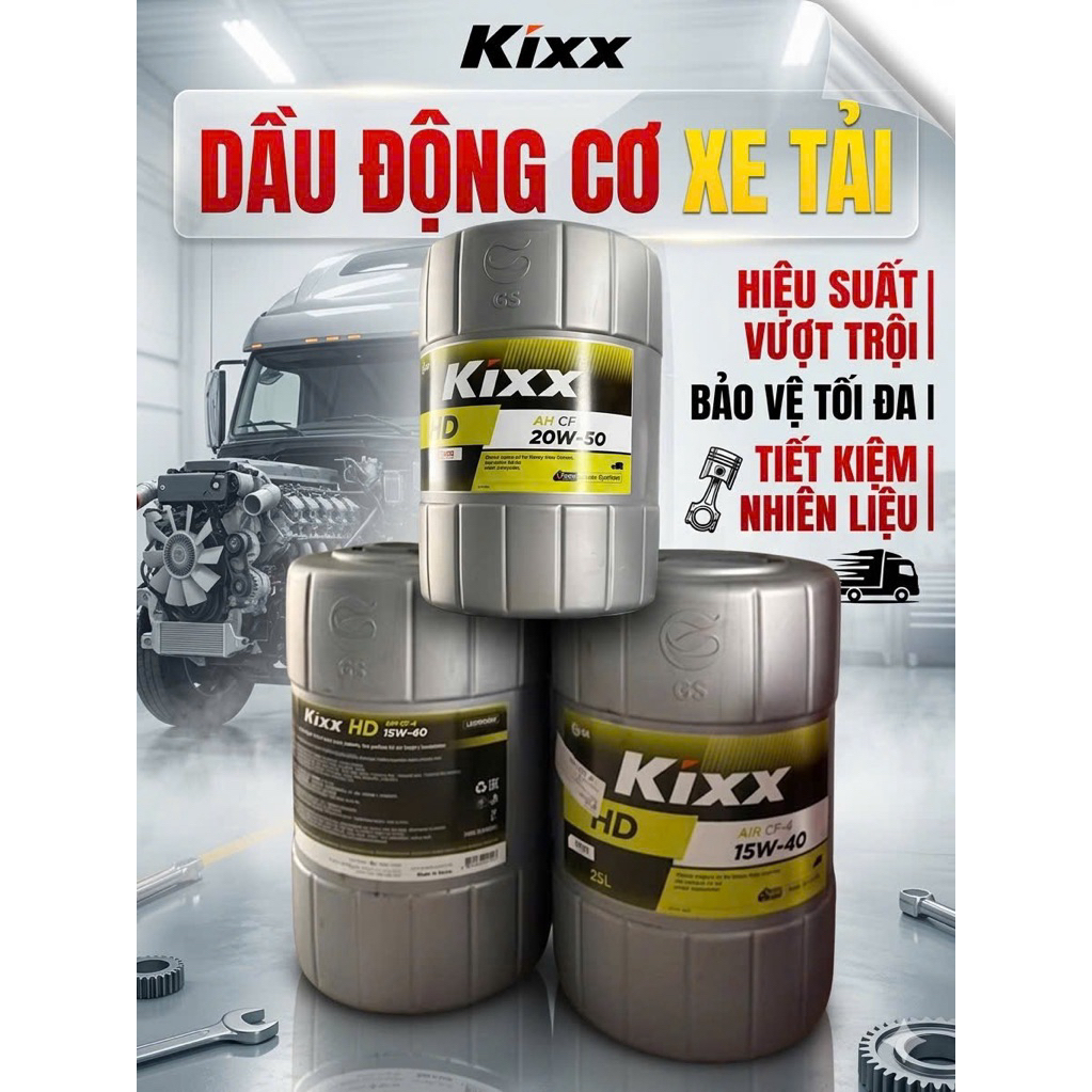 Dầu nhờn kixx 20w50 can 25lit