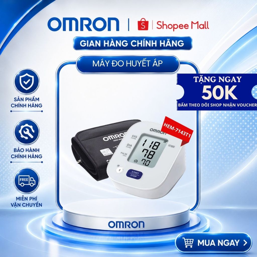 Máy Đo Huyết Áp Omron HEM-7143T1