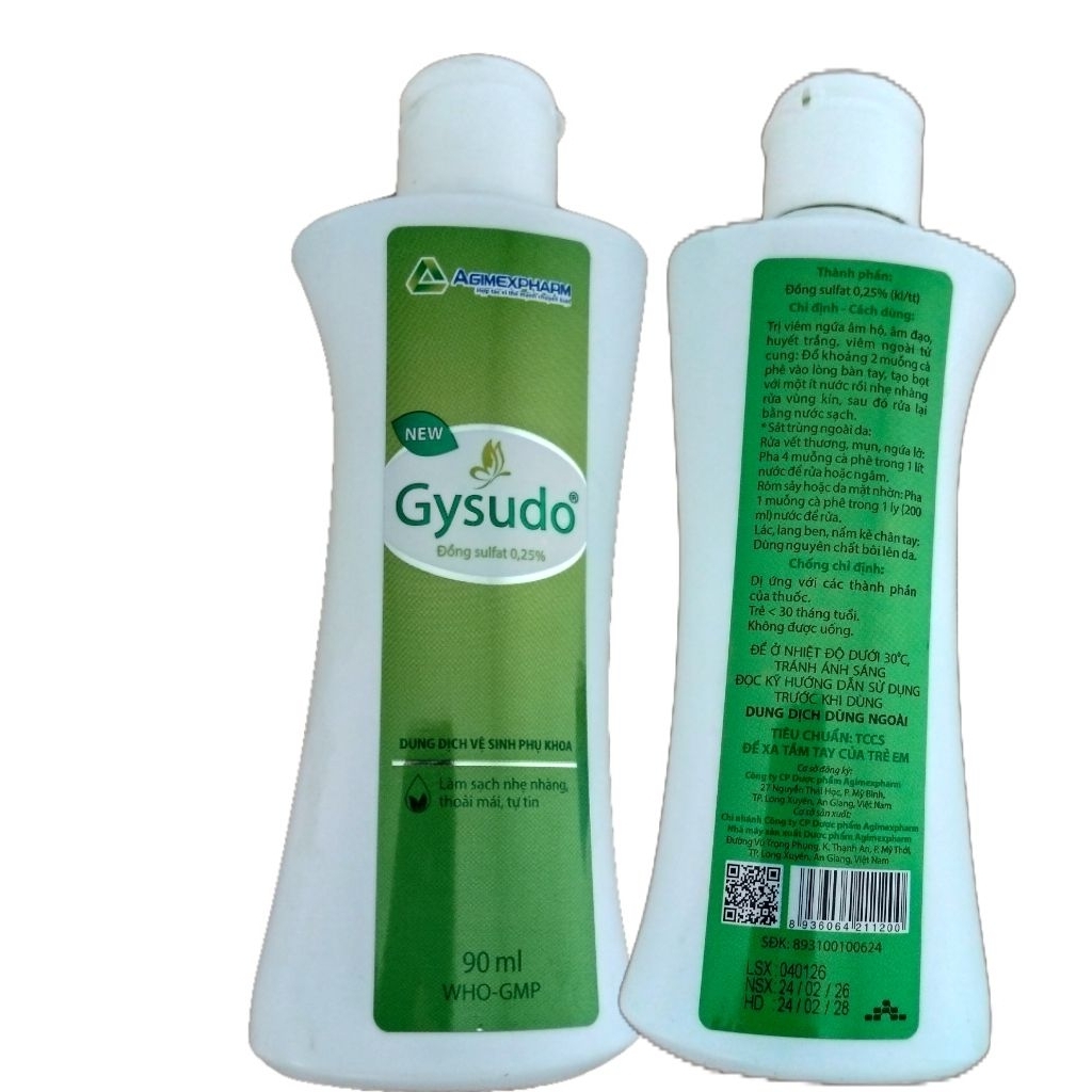 Dung dịch Vệ sinh Gysudo - giảm viêm ngứa, sát trùng, lang ben, nấm móng