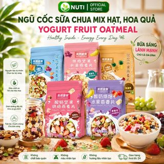 Ngũ cốc sữa chua mix hạt, hoa quả yogurt fruit oatmeal đủ loại ngon tuyệt