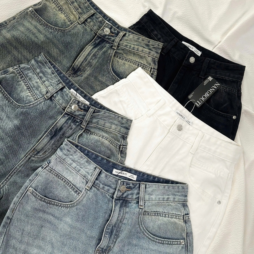 [UPDATE MÀU MỚI] Seam Culottes Jeans | Q9835 - Quần jeans dáng culottes túi bầu đường rã túi | BigBuy360 - bigbuy360.vn