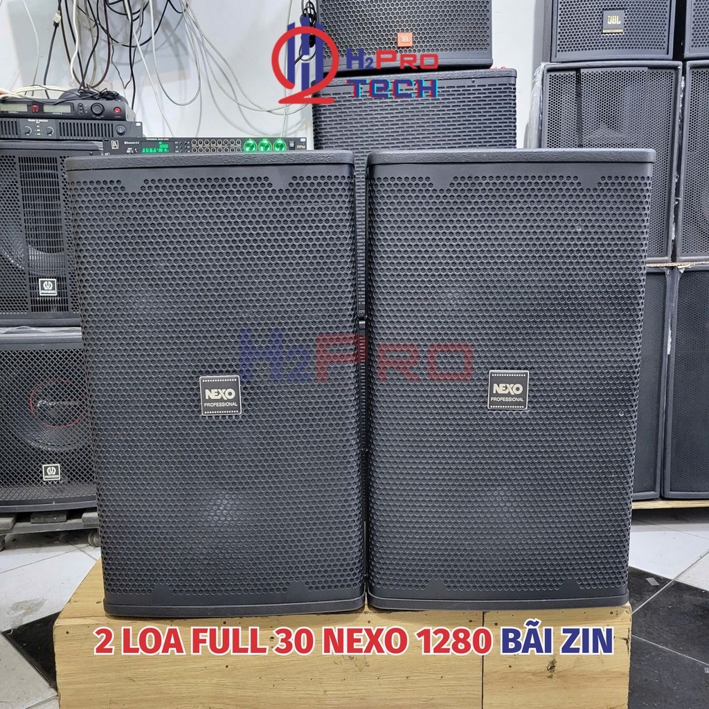 Loa Full Nexo 1280 Bass 30 Bãi Zin 1400W (1 Đôi, Tặng Dây), Loa Karaoke 3 Đường Tiếng Hát Hay–H2Pro
