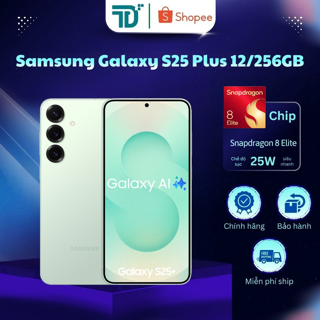 Điện thoại Samsung Galaxy S25 Plus 12GB/256GB New - Bảo Hành 12 Tháng Toàn Quốc