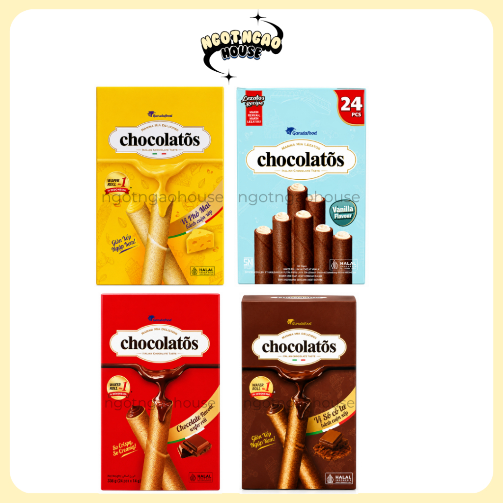 Bánh Quế Gery Chocolatõs (Hộp 336g)