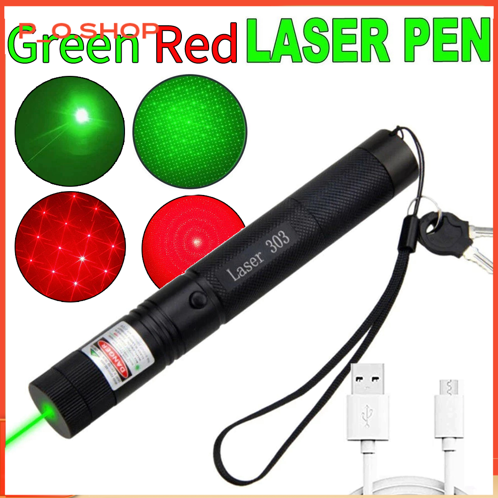 【🔥Rẻ】Đèn Pin Laser 303 Siêu sáng Siêu mạnh dùng báo hiệu chỉ dẫn và công trình hiệu quả chiếu xa hàn