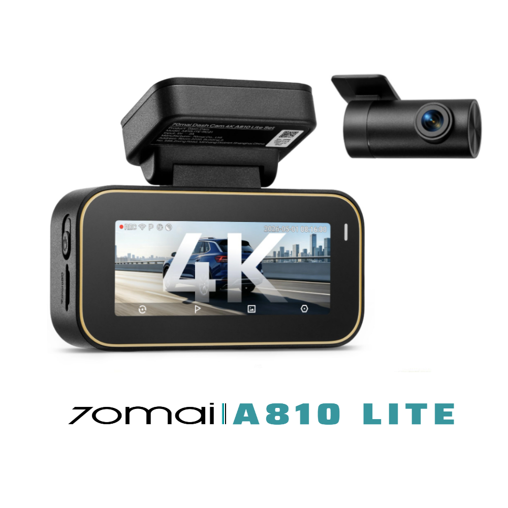 Camera hành trình 70Mai A810 Lite 4K HDR - Bản Quốc Tế - Chính Hãng 70Mai Vietnam - Bảo Hành 1 Năm