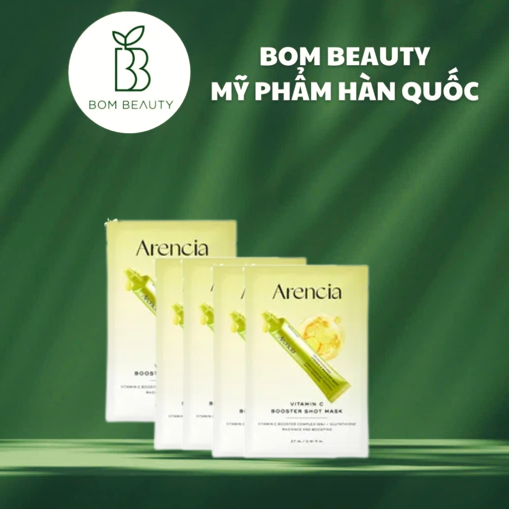 Mặt nạ giấy dưỡng sáng da Arencia Vitamin C Booster Shot Mask 27ml*5