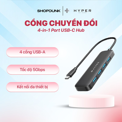 Cổng Chuyển Hyperdrive next 4-in-1 Port USB-C Hub – HD5002GL