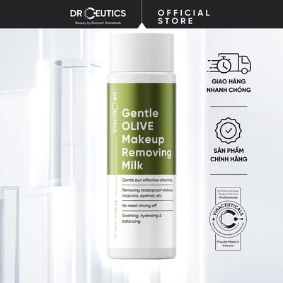 DRCEUTICS Sữa Tẩy Trang Làm Sạch Makeup, Mắt, Môi Gentle Olive Makeup Removing Milk 100ml - SkinCare