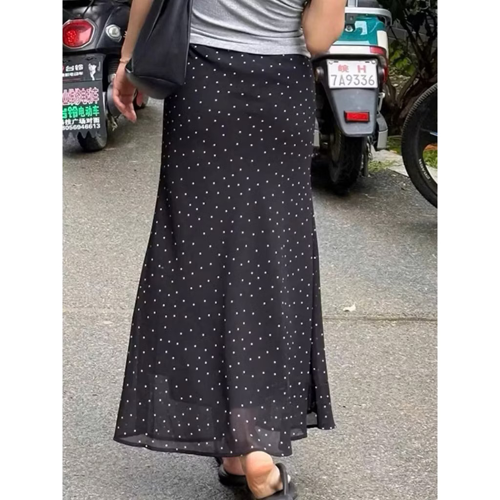 [HÀNG QC sẵn ship] Chân váy voan đuôi cá 2 lớp kẻ caro/chấm bi/hoa nhí tôn dáng KIIWII SKIRTS | BigBuy360 - bigbuy360.vn