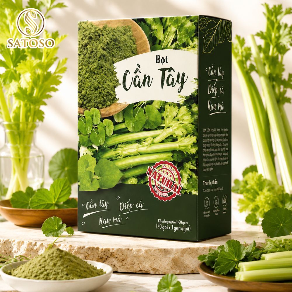 [FAMAX] Bột Cần Tây Mộc Tâm Giúp Thanh Mát Đẹp Da Giữ Dáng Mỗi Ngày