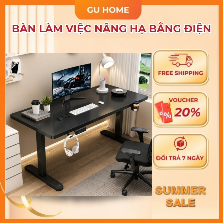 Bàn Nâng Hạ Thông Minh Nâng Hạ Chiều Cao Bàn Công Thái Học Bàn Làm Việc Điện Gaming Tự Động Laptop Đ