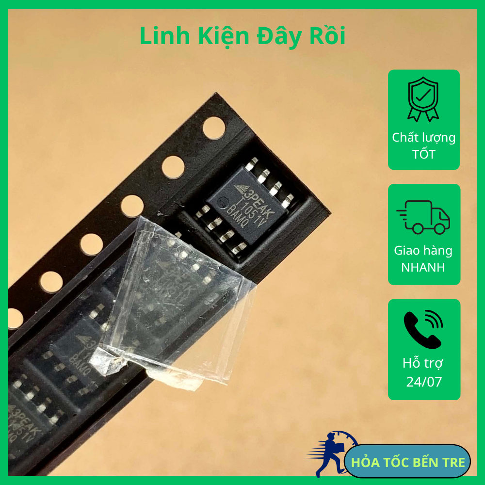 TPT1051V-SO1R 1051V SOP-8 chip IC khuếch đại hoạt động 3PEAK/Siripu