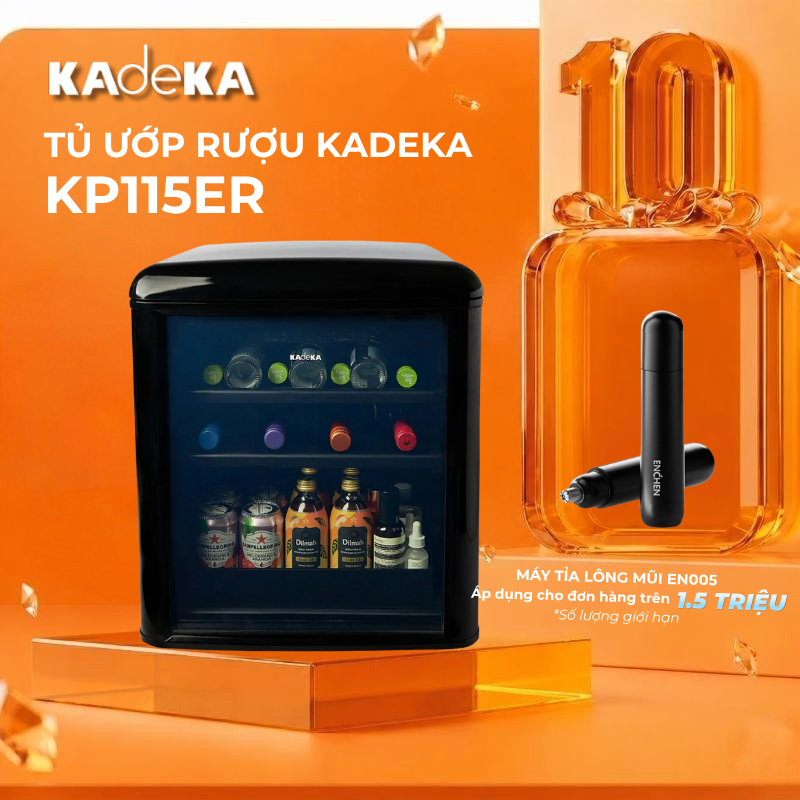 Tủ Ướp Rượu Kadeka KP115ER - Bảo Hành Chính Hãng KaDeKa