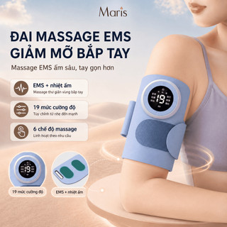 Máy massage bắp tay EMS điều khiển từ xa, chườm nóng và săn cơ nhanh CSSD89 Maris