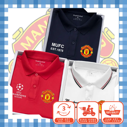 Áo Polo Clb Bóng Đá Mu (Manchester United) - King9xfootball