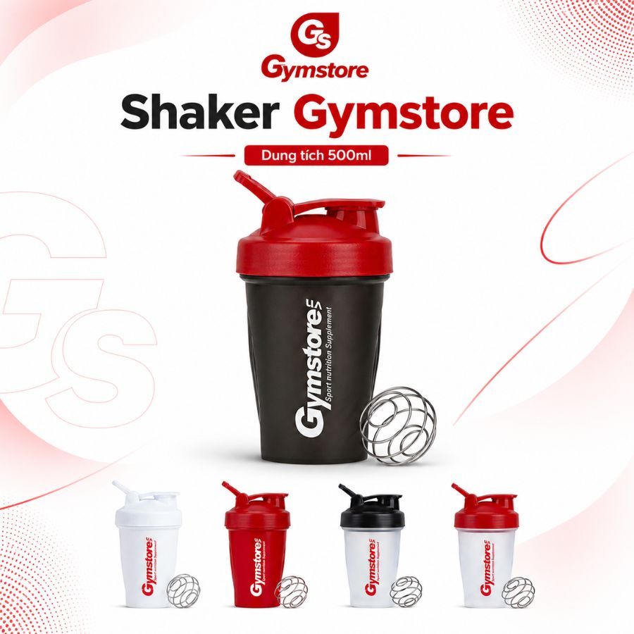 Bình lắc shaker 500ml đựng nước - Gymstore