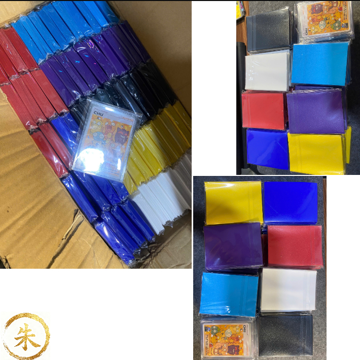[ RẺ NHẤT ] Sleeve màu double nhét dọc size 66x91 card Pokemon, One Piece, ... 1 túi 50 cái