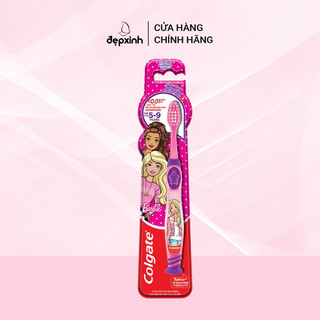 Bàn chải đánh răng em bé Colgate Barbie siêu mềm cho bé từ 5-9 tuổi