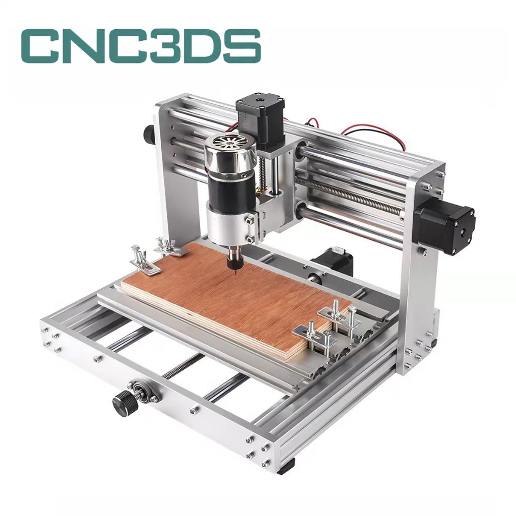 Máy Cnc Mini 3020 Promax Khung Nhôm + Hộp Dao Khắc + Tay cầm Offline + USB hướng dẫn + Bộ vam kẹp ph