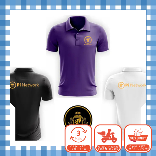 Áo Polo Pi Network, Pi Thủ - King9xFootball Menswear Ngắn Tay