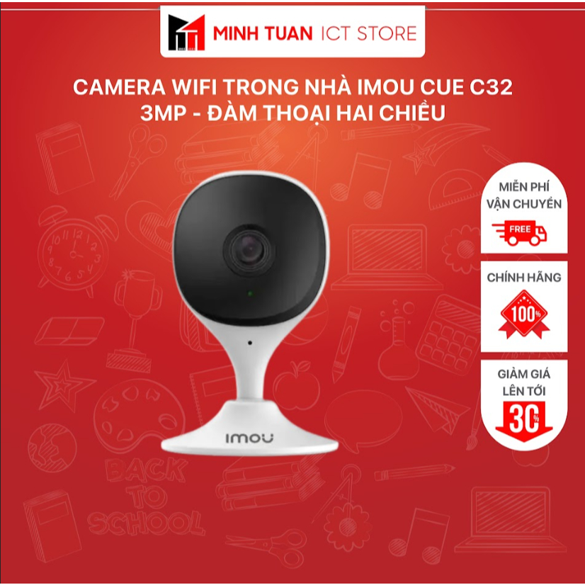 Camera Wifi Trong Nhà IMOU Cue C32 - 3MP - Đàm Thoại Hai Chiều