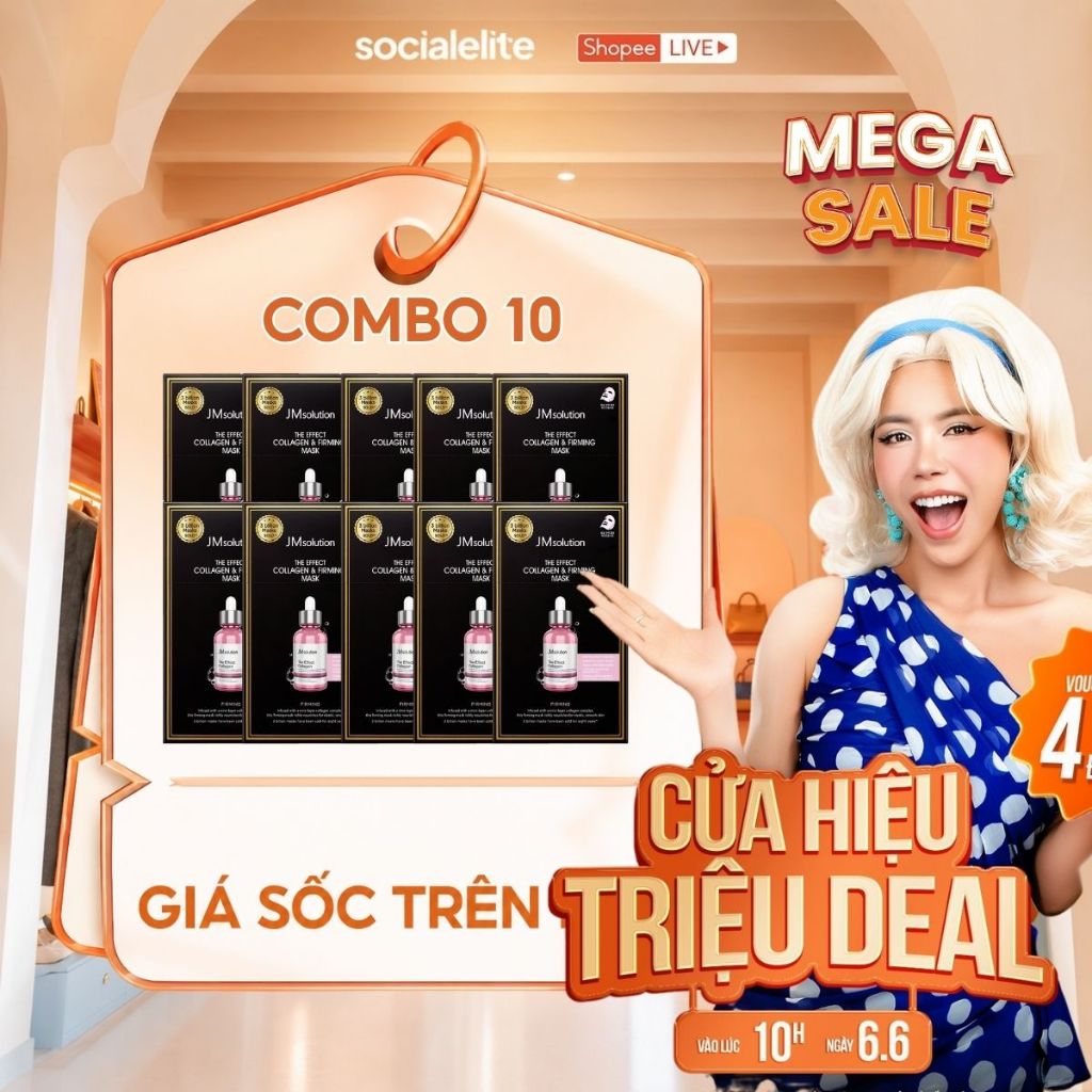 [SPD x JMSolution] COMBO 10 Mặt Nạ Hỗ Trợ Nuôi Dưỡng Da JMSolution The Effect 24ml x 10 - JMSolution