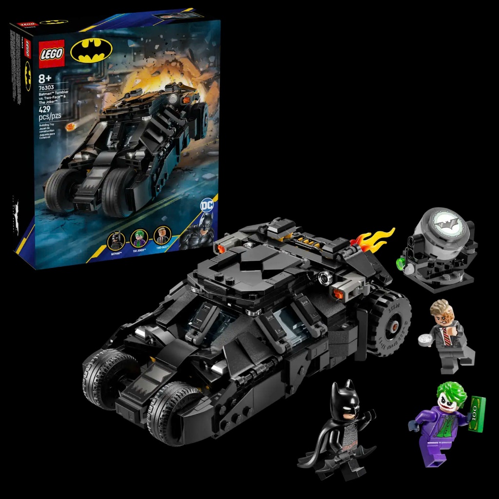 Lego 76303 Đồ Chơi Lắp Ghép Batman Tumbler vs. Two-Face & The Joker