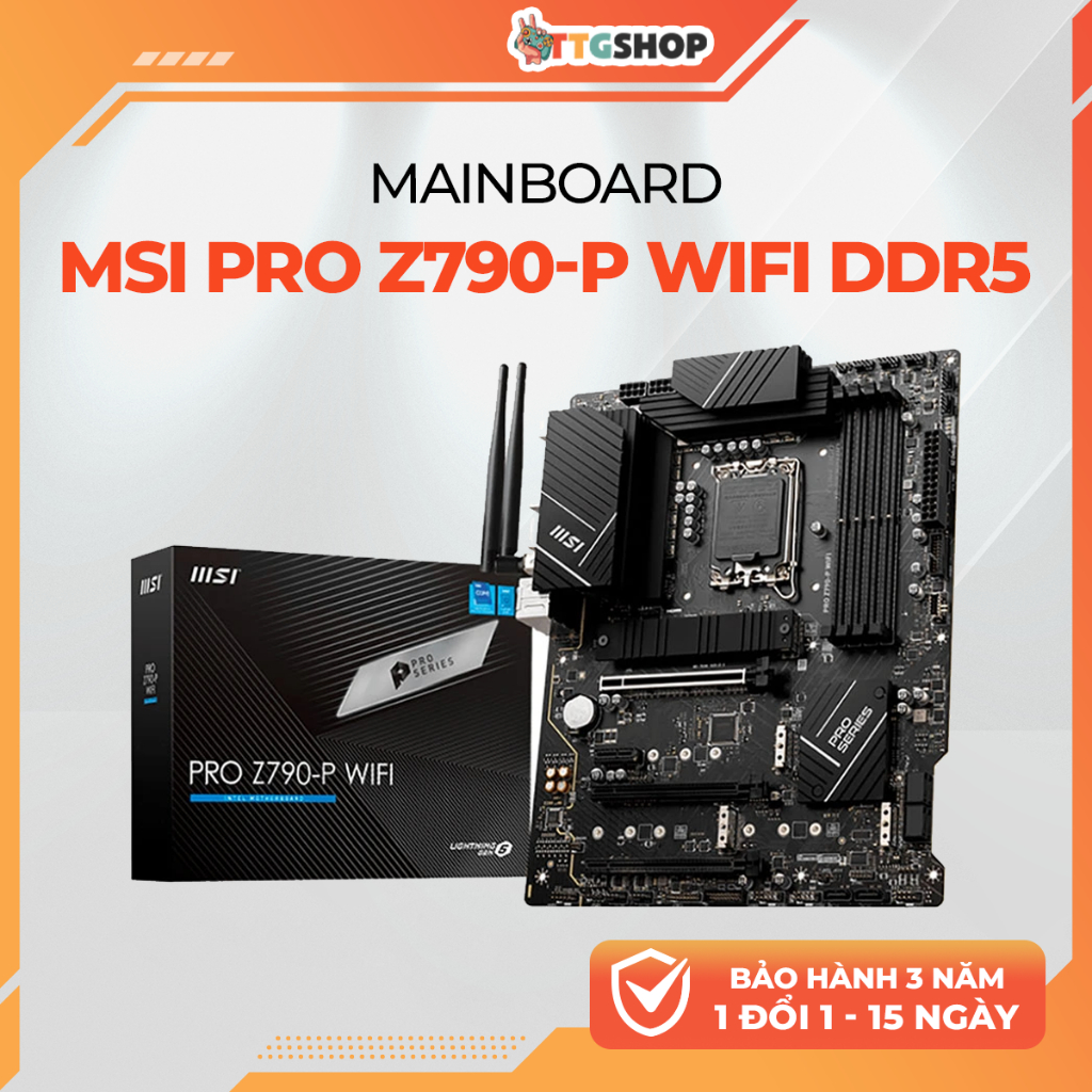 Mainboard MSI PRO Z790-P WIFI DDR5 | DDR4 LGA1700 Intel Z790 WiFi 6E 2.5G LAN ATX