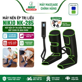 Máy massage chân nén ép tĩnh mạch 2in1 nhật bản nikio nk-285 - hỗ trợ điều trị suy giãn tĩnh mạch