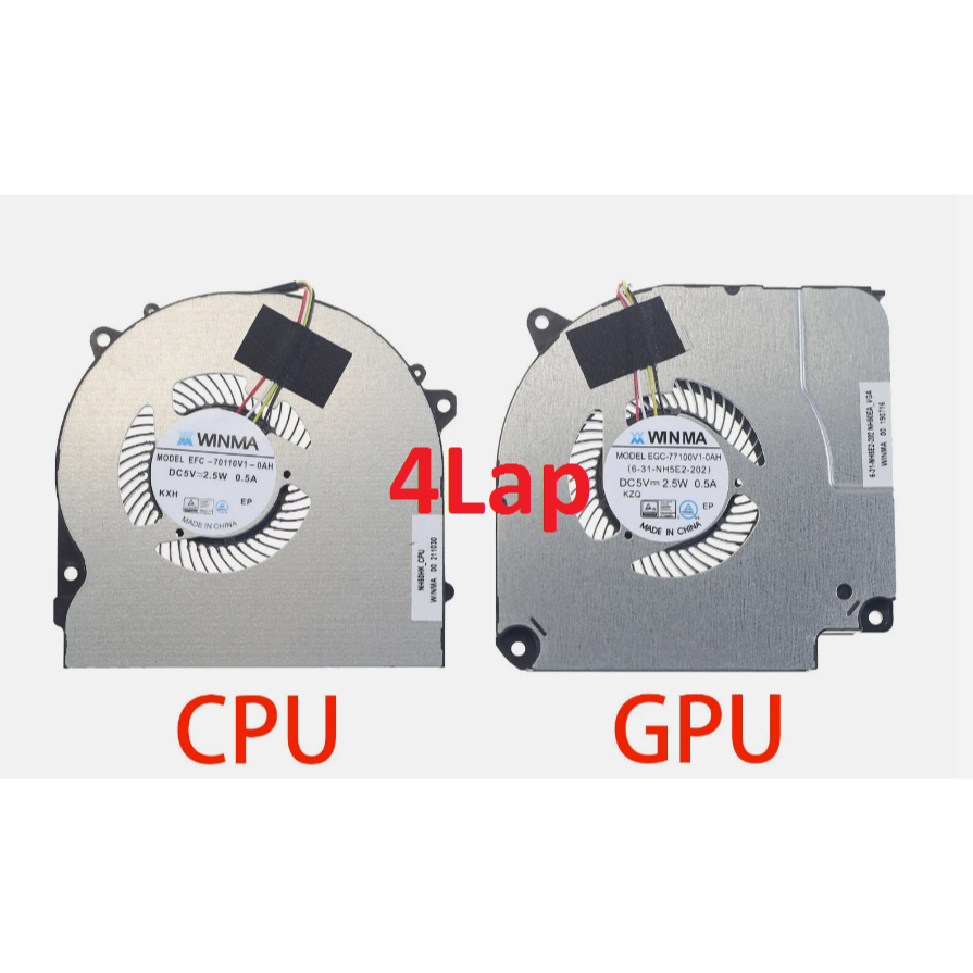 Thay Quạt Tản Nhiệt CPU GPU Laptop Gigabyte Gaming G7 MD GD G5 GD MD G7MD G7GD G5GD quạt dày 90mm