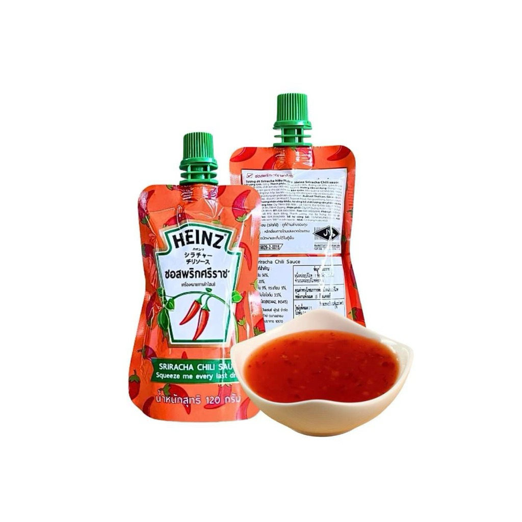 combo 4 goi Tương ớt Sriracha hiệu Heinz - Heinz Sriracha Chilli Sauce 120g