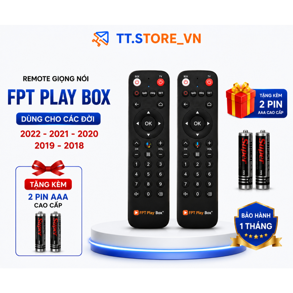 Remote điều khiển đầu FPT Play Box Mã 04, Giọng Nói 2022, 2021, 2020, 2019, 2018 - TT.Store_vn