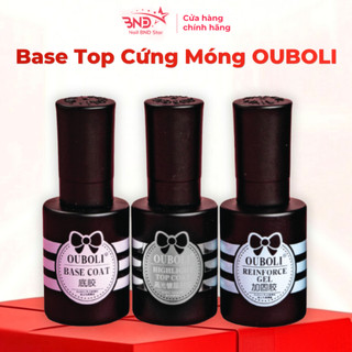 Base top cứng móng OUBOLI chính hãng 20ml - Sơn gel liên kết bền, top phủ bóng móng nail loại xịn