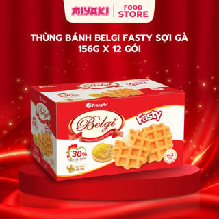 [1 THÙNG] Bánh Trứng Tươi Sợi Thịt Gà Fasty 156g Dinh Dưỡng Xốp Mềm