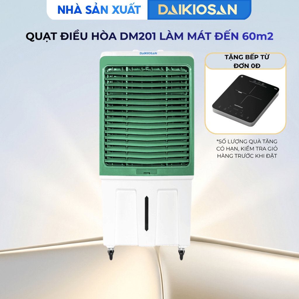 Quạt Điều Hòa Daikiosan DM201 Công Nghệ Khử Mùi Diệt Khuẩn Kèm Đá Khô – Hàng chính hãng