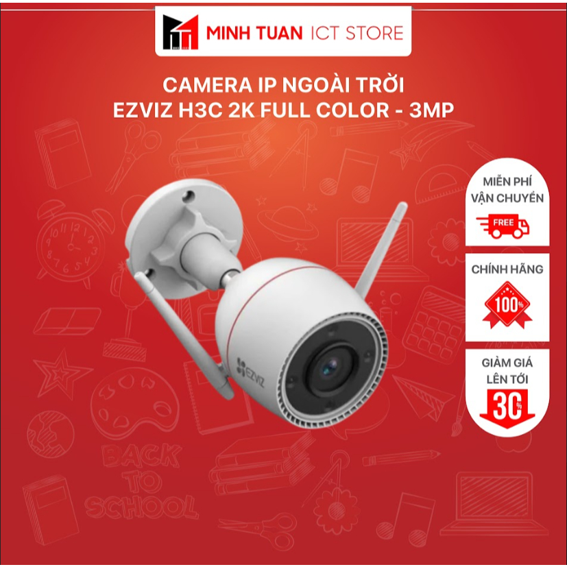 Camera IP Ngoài Trời EZVIZ H3C 2K Full Color - 3MP