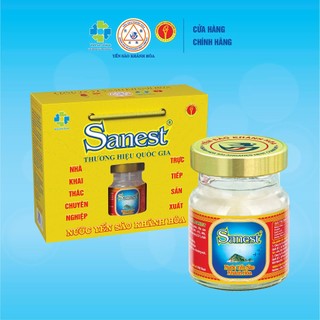 Nước Yến Sào Khánh Hòa Sanest, Có Đường, Dành cho mọi độ tuổi (Hộp quai xách 6 Lọ x 70ml) - Chính Hãng.