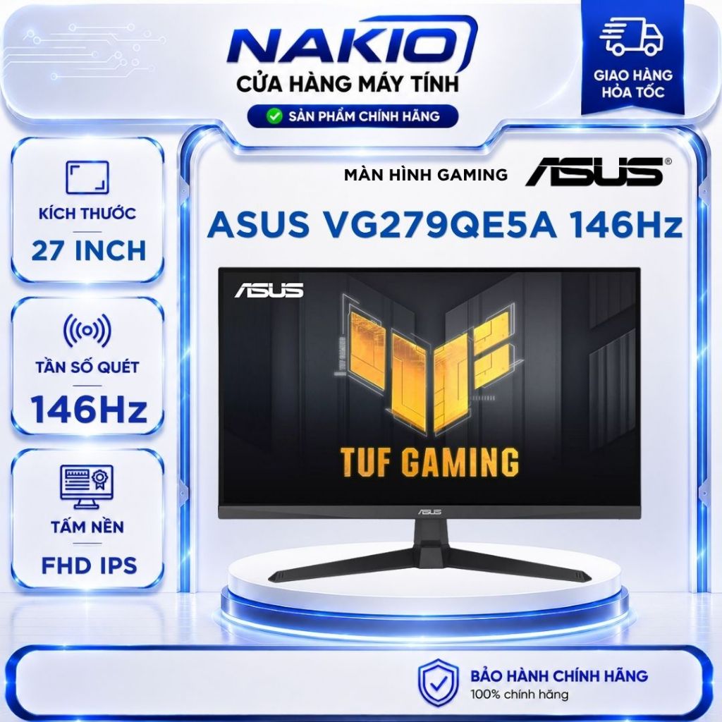 Màn hình ASUS TUF Gaming VG279QE5A (27inch/ Full HD/ 1ms/ 146Hz/ IPS/ Loa)