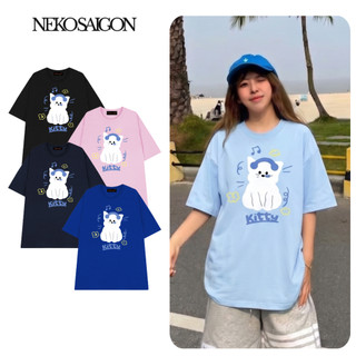 Áo thun tay lỡ form rộng unisex Neko.sg ATL429