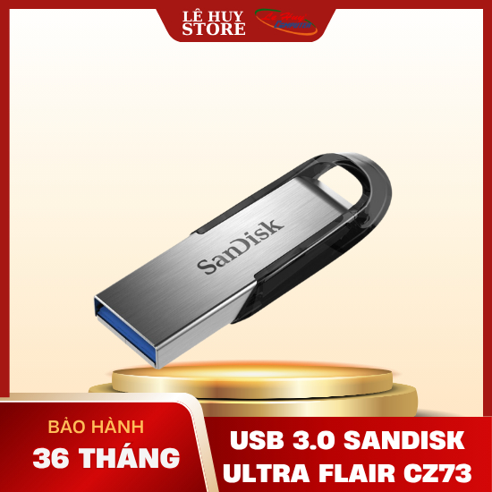 USB 3.0 Sandisk Ultra Flair CZ73 16GB/ 32GB/ 64GB - Hàng Chính Hãng