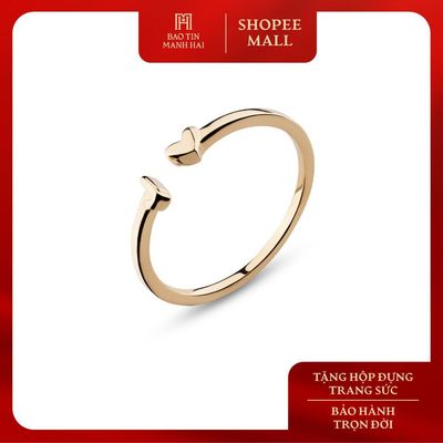 Nhẫn vàng 10K Bảo Tín Mạnh Hải thiết kế chữ J thanh lịch PYN1V10KD0-605007