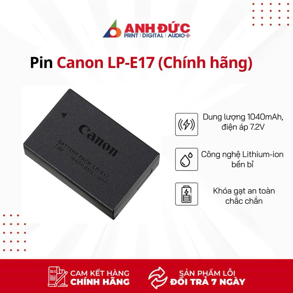 Pin Canon LP-E17 - Hàng Chính Hãng