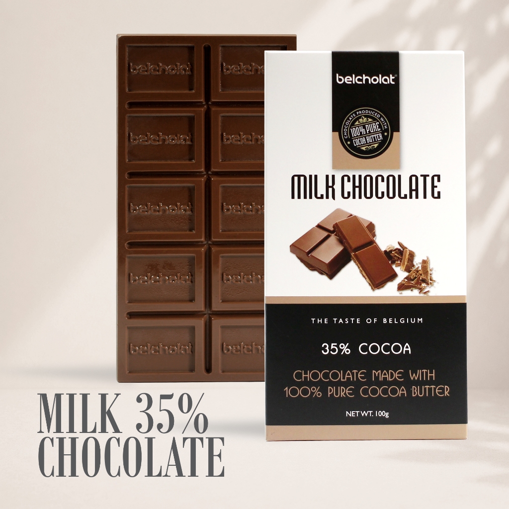 Socola Thanh Sữa 35% Cacao Belcholat Milk Chocolate Socola Sữa Quà Tặng Cao Cấp tan mượt dễ ăn L2