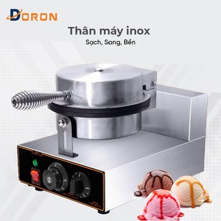 Máy làm bánh ốc quế, vỏ kem DORON 1200W kiểm soát nhiệt độ chính xác