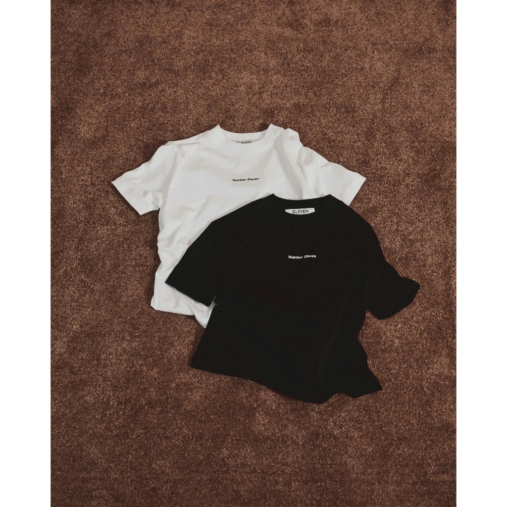 ELEVEN - Áo nữ baby tee in Number Eleven ngang